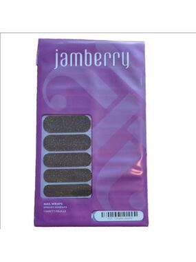 Jamberry Black Tungsten Glitter Nail Wraps